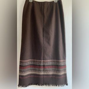 Michele fully lined maxi skirt
